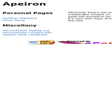Tablet Screenshot of apeiron.net