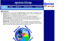 Desktop Screenshot of apeiron.eu